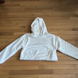 Forever 21 Fuzzy Hoodie - Crop
